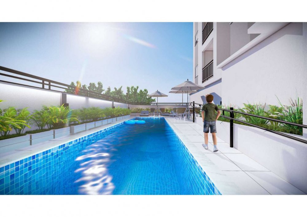 2 dormit�rios com vaga e terra�o no Bom clima 